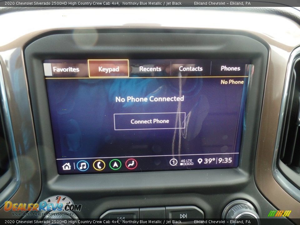 2020 Chevrolet Silverado 2500HD High Country Crew Cab 4x4 Northsky Blue Metallic / Jet Black Photo #31