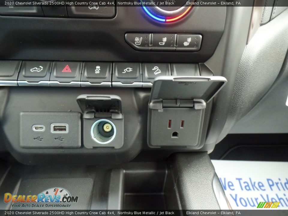 2020 Chevrolet Silverado 2500HD High Country Crew Cab 4x4 Northsky Blue Metallic / Jet Black Photo #35