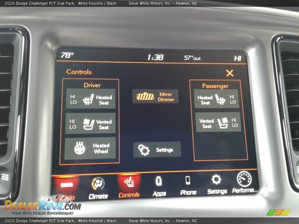 2020 Dodge Challenger R/T Scat Pack White Knuckle / Black Photo #23