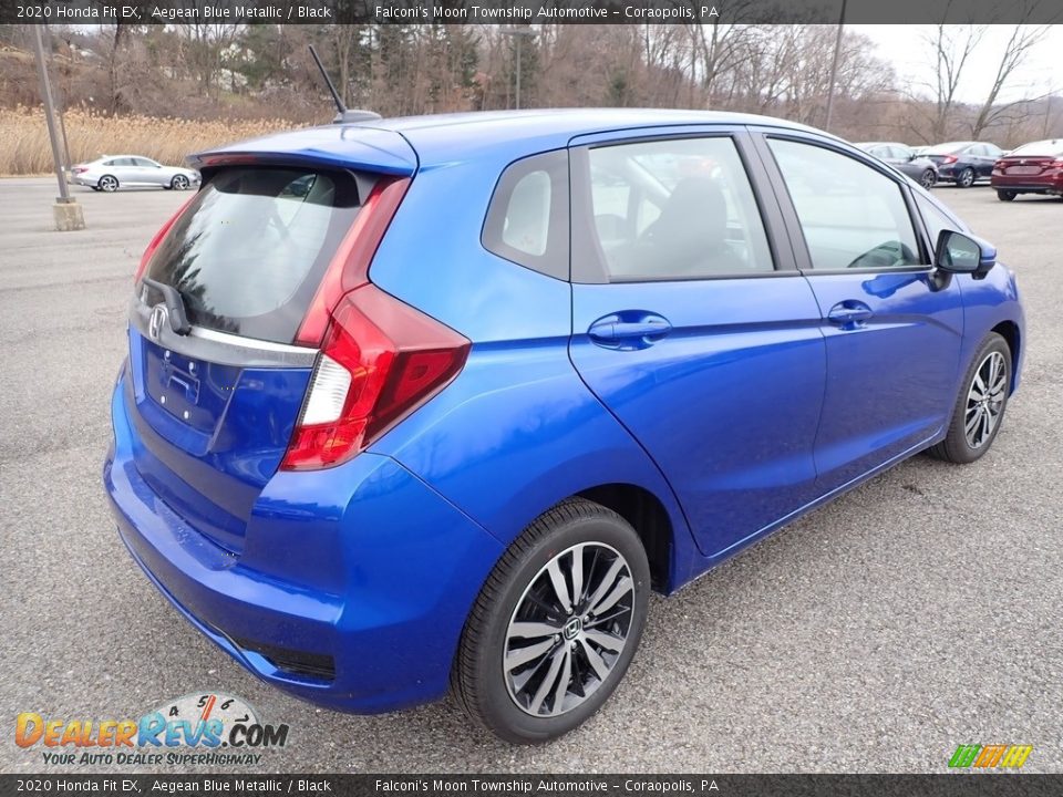 2020 Honda Fit EX Aegean Blue Metallic / Black Photo #4