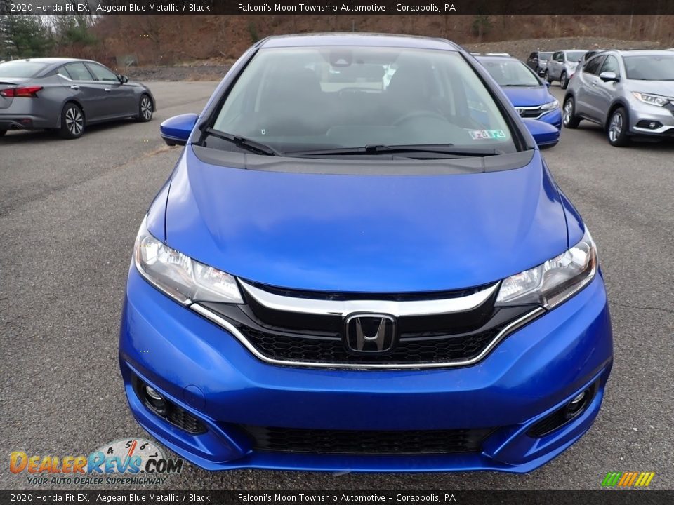 Aegean Blue Metallic 2020 Honda Fit EX Photo #6