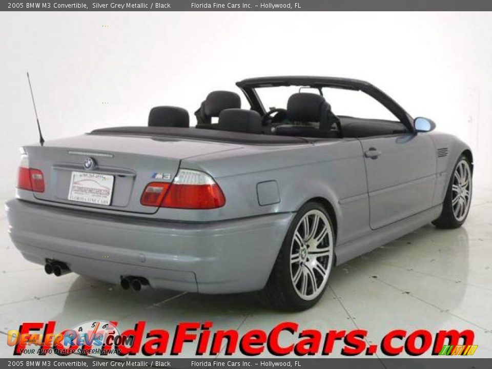 2005 BMW M3 Convertible Silver Grey Metallic / Black Photo #2