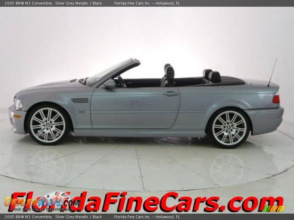 2005 BMW M3 Convertible Silver Grey Metallic / Black Photo #3