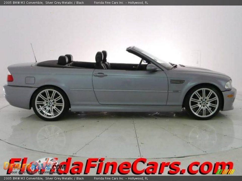 2005 BMW M3 Convertible Silver Grey Metallic / Black Photo #4