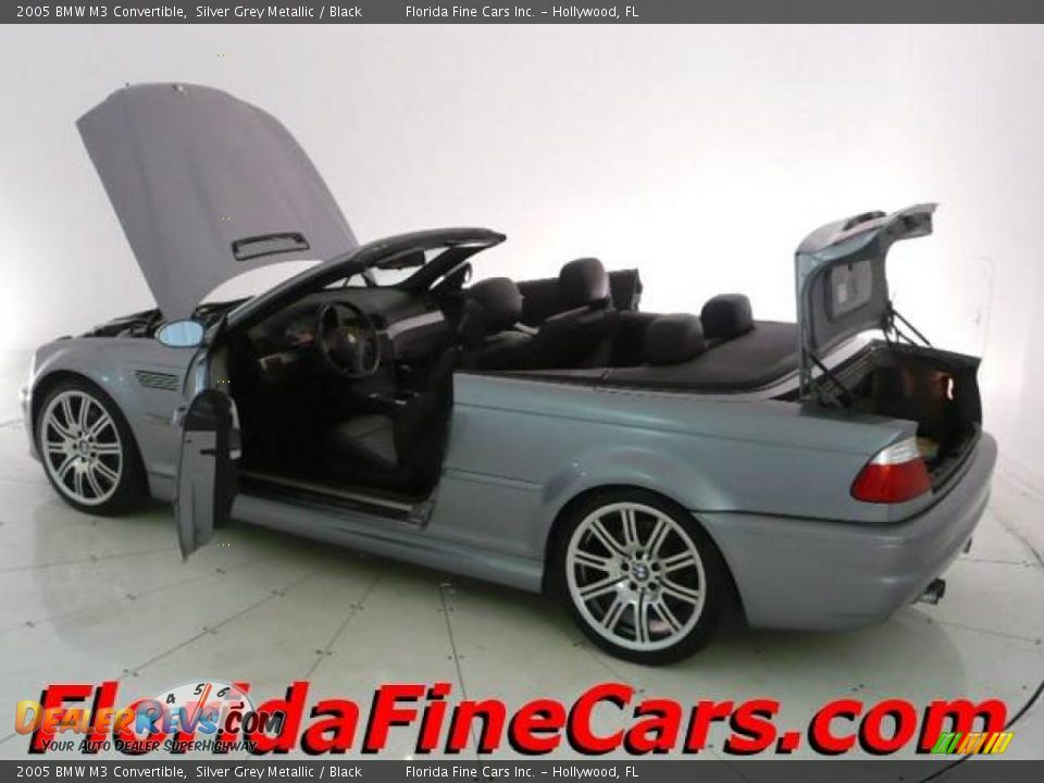 2005 BMW M3 Convertible Silver Grey Metallic / Black Photo #7