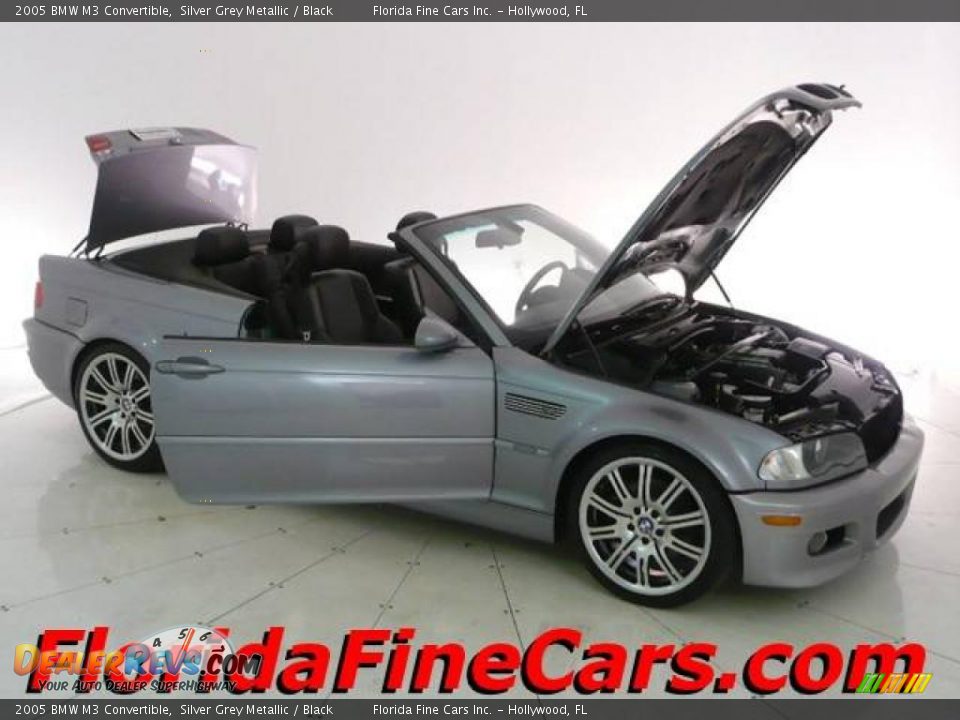 2005 BMW M3 Convertible Silver Grey Metallic / Black Photo #8