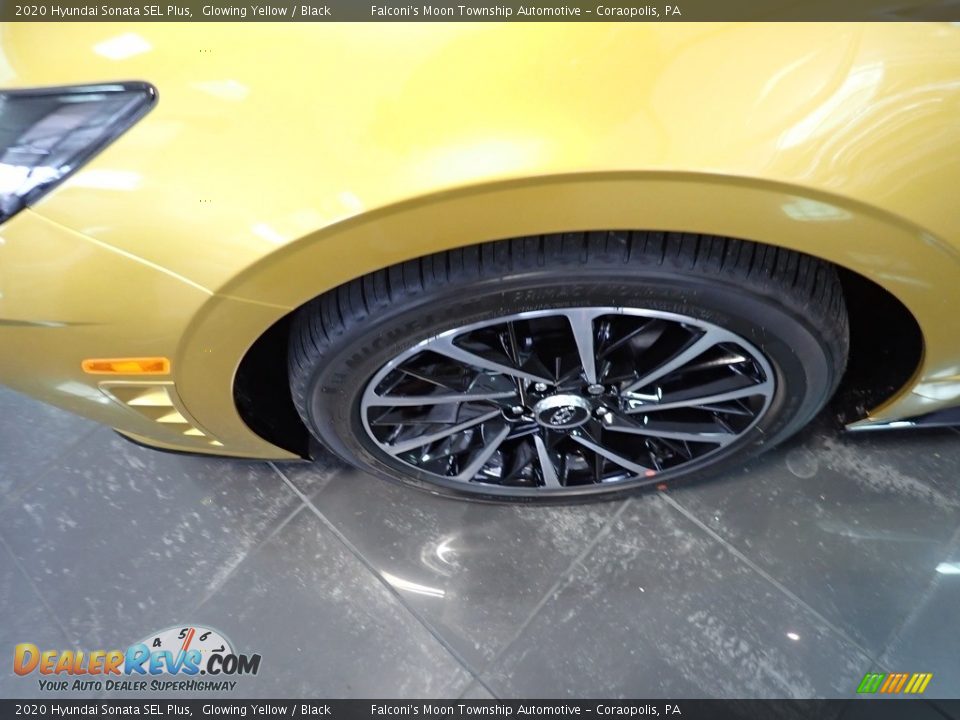 2020 Hyundai Sonata SEL Plus Glowing Yellow / Black Photo #8