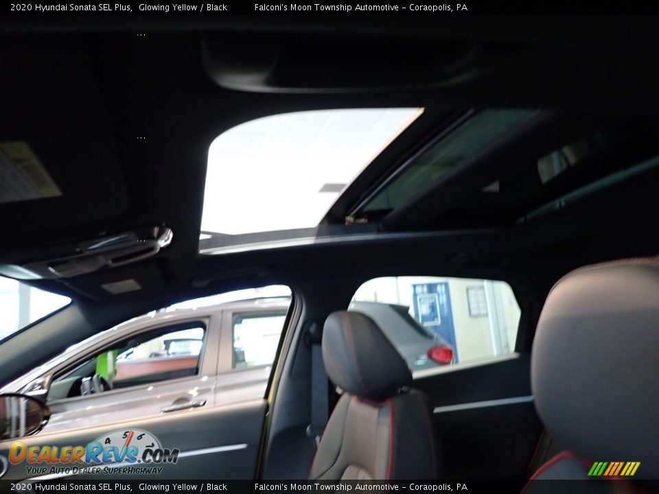 2020 Hyundai Sonata SEL Plus Glowing Yellow / Black Photo #13