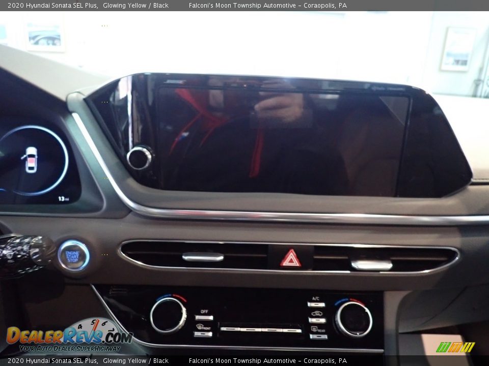 2020 Hyundai Sonata SEL Plus Glowing Yellow / Black Photo #14