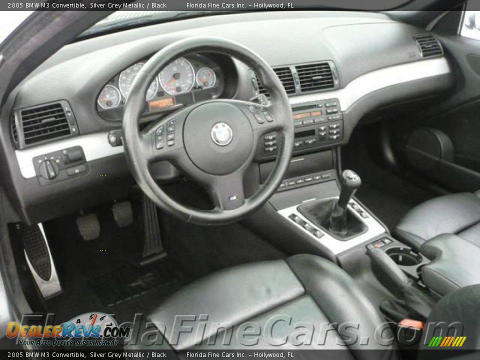 2005 BMW M3 Convertible Silver Grey Metallic / Black Photo #13