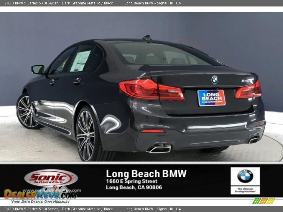 2020 BMW 5 Series 540i Sedan Dark Graphite Metallic / Black Photo #2