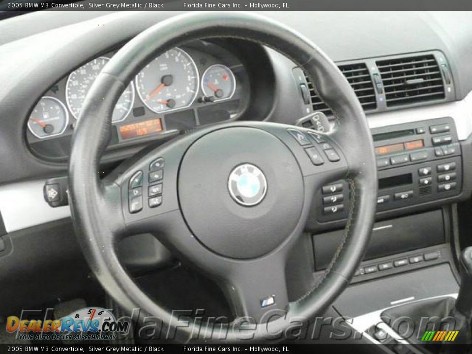 2005 BMW M3 Convertible Silver Grey Metallic / Black Photo #17