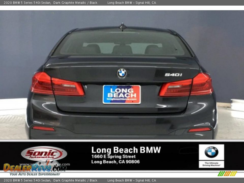2020 BMW 5 Series 540i Sedan Dark Graphite Metallic / Black Photo #3