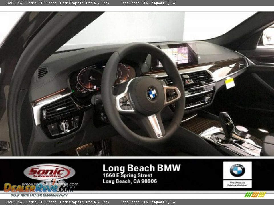 2020 BMW 5 Series 540i Sedan Dark Graphite Metallic / Black Photo #4