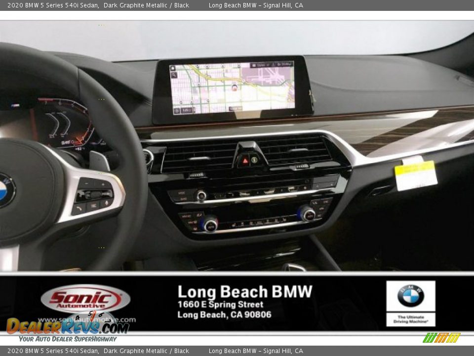 2020 BMW 5 Series 540i Sedan Dark Graphite Metallic / Black Photo #5