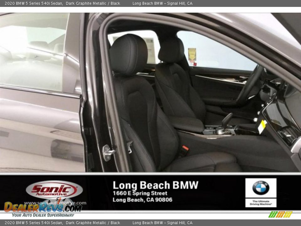 2020 BMW 5 Series 540i Sedan Dark Graphite Metallic / Black Photo #7