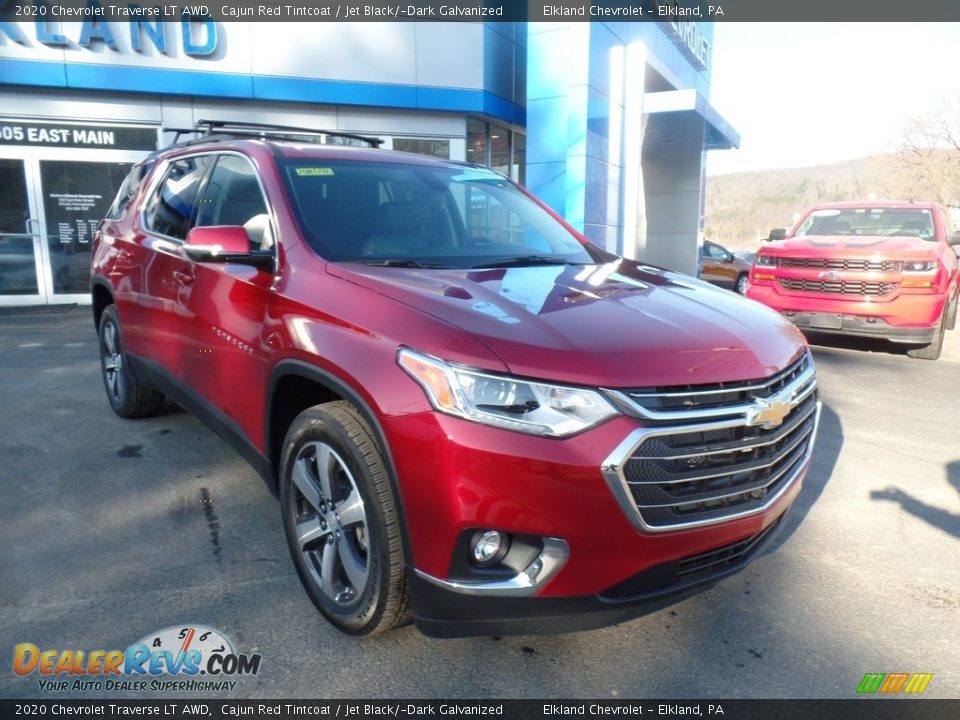 2020 Chevrolet Traverse LT AWD Cajun Red Tintcoat / Jet Black/­Dark Galvanized Photo #4