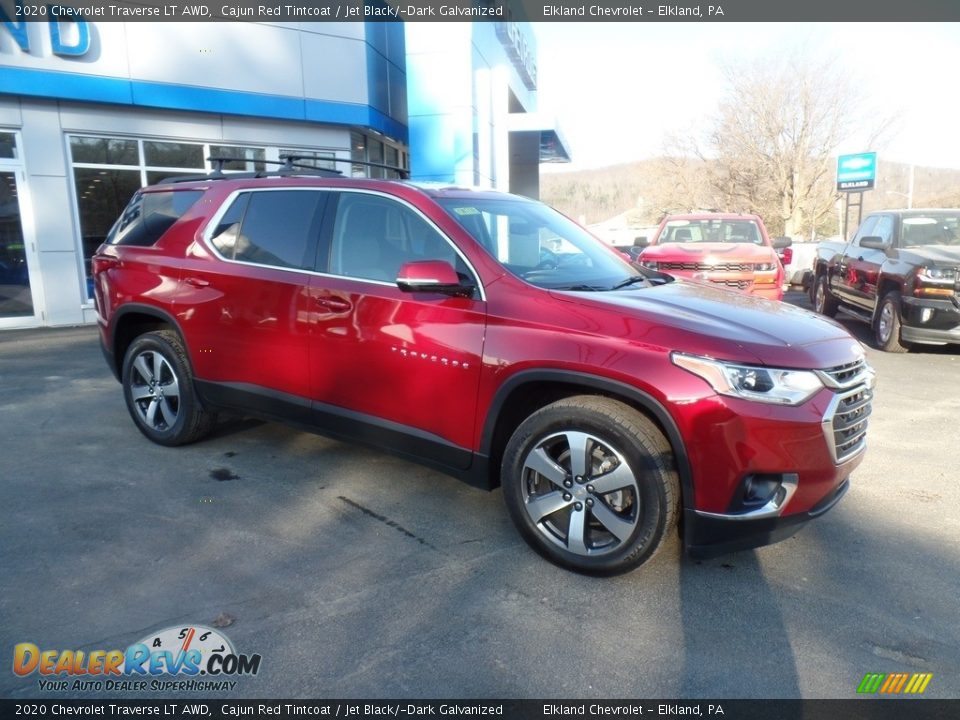 2020 Chevrolet Traverse LT AWD Cajun Red Tintcoat / Jet Black/­Dark Galvanized Photo #5