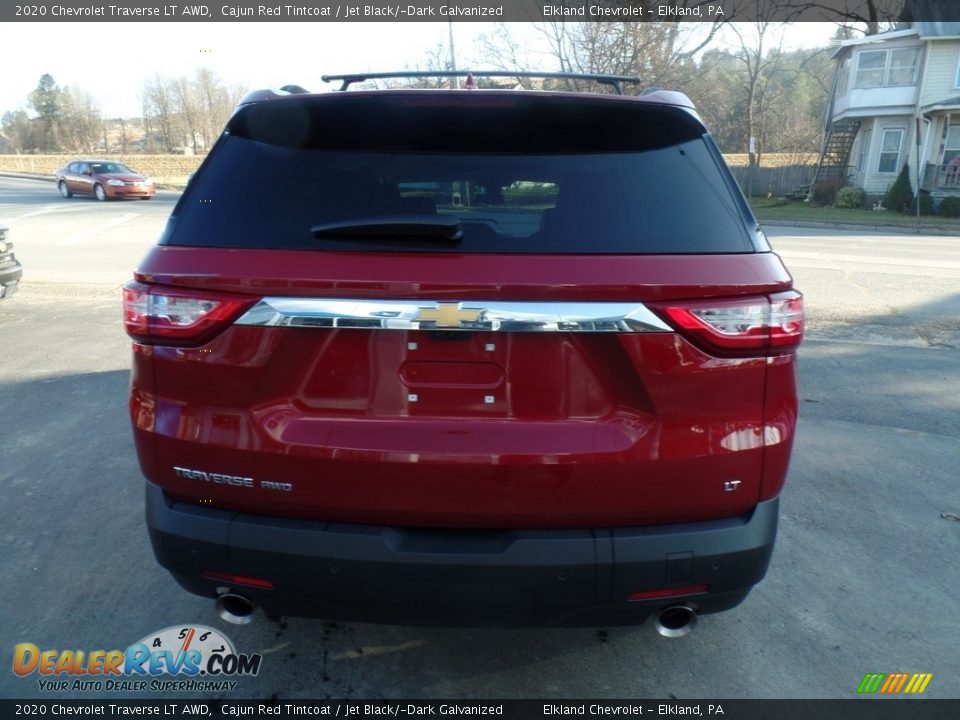 2020 Chevrolet Traverse LT AWD Cajun Red Tintcoat / Jet Black/­Dark Galvanized Photo #8