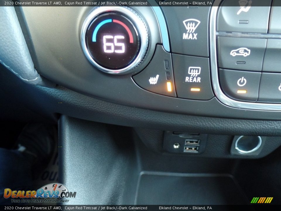 2020 Chevrolet Traverse LT AWD Cajun Red Tintcoat / Jet Black/­Dark Galvanized Photo #33