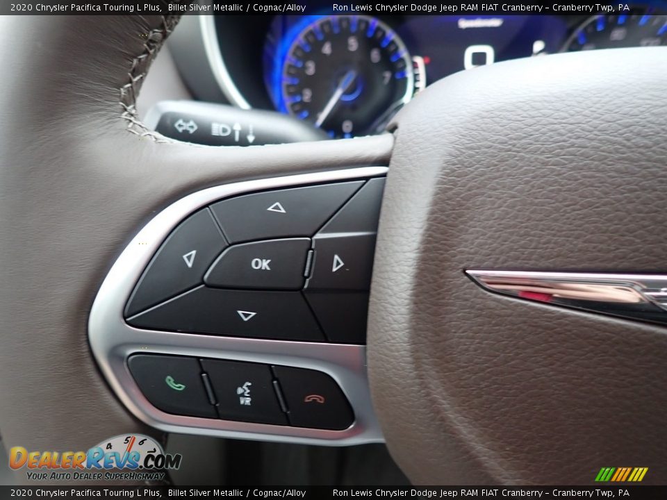 2020 Chrysler Pacifica Touring L Plus Billet Silver Metallic / Cognac/Alloy Photo #17