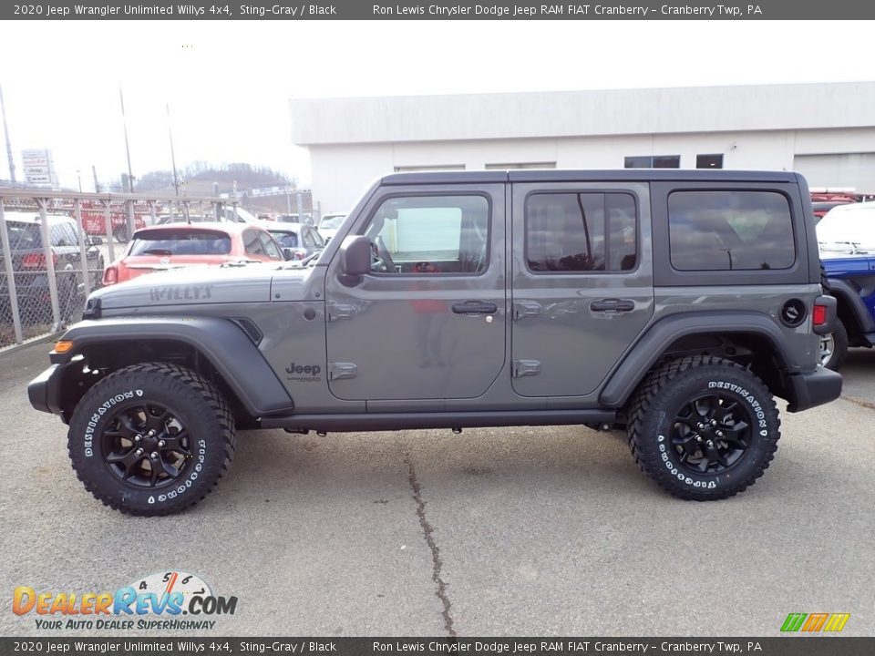 2020 Jeep Wrangler Unlimited Willys 4x4 Sting-Gray / Black Photo #2