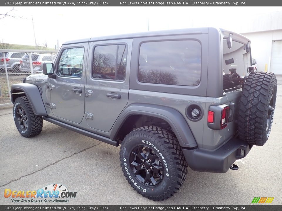 2020 Jeep Wrangler Unlimited Willys 4x4 Sting-Gray / Black Photo #3