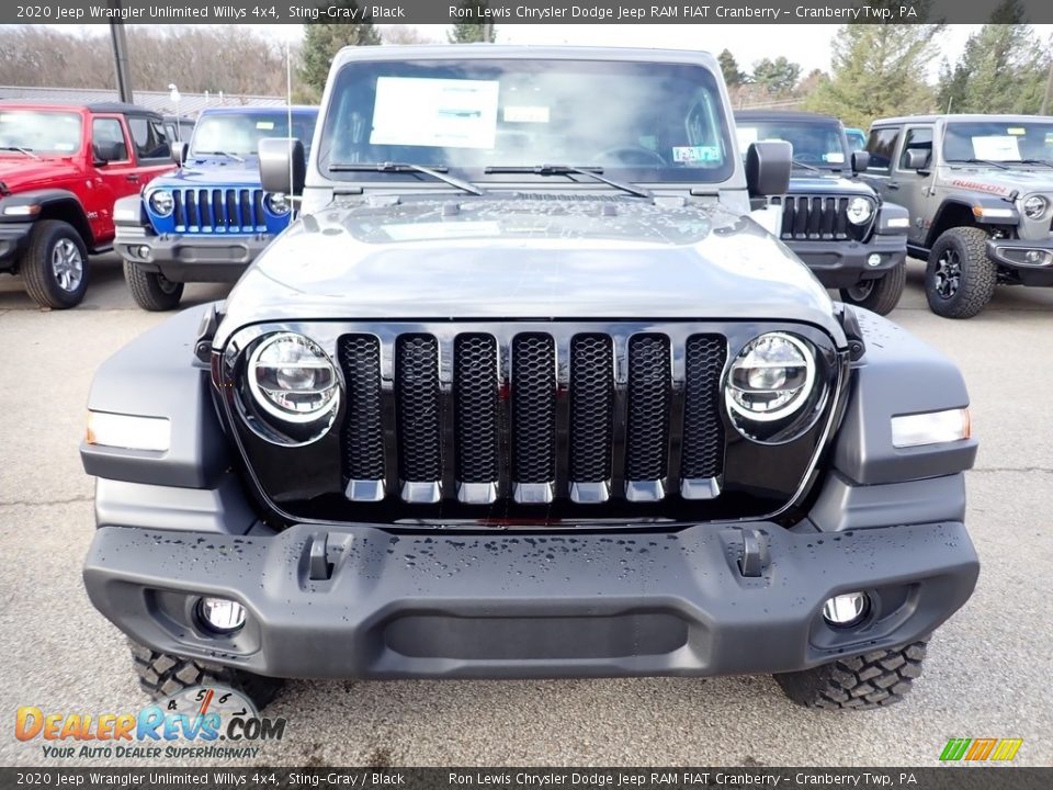 2020 Jeep Wrangler Unlimited Willys 4x4 Sting-Gray / Black Photo #8