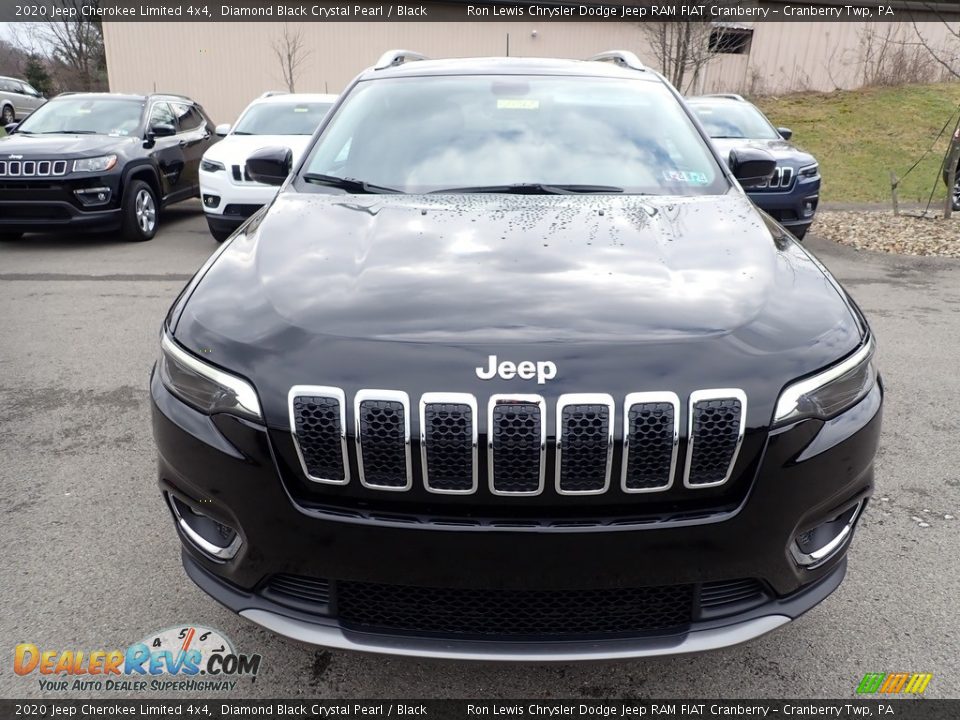 2020 Jeep Cherokee Limited 4x4 Diamond Black Crystal Pearl / Black Photo #8