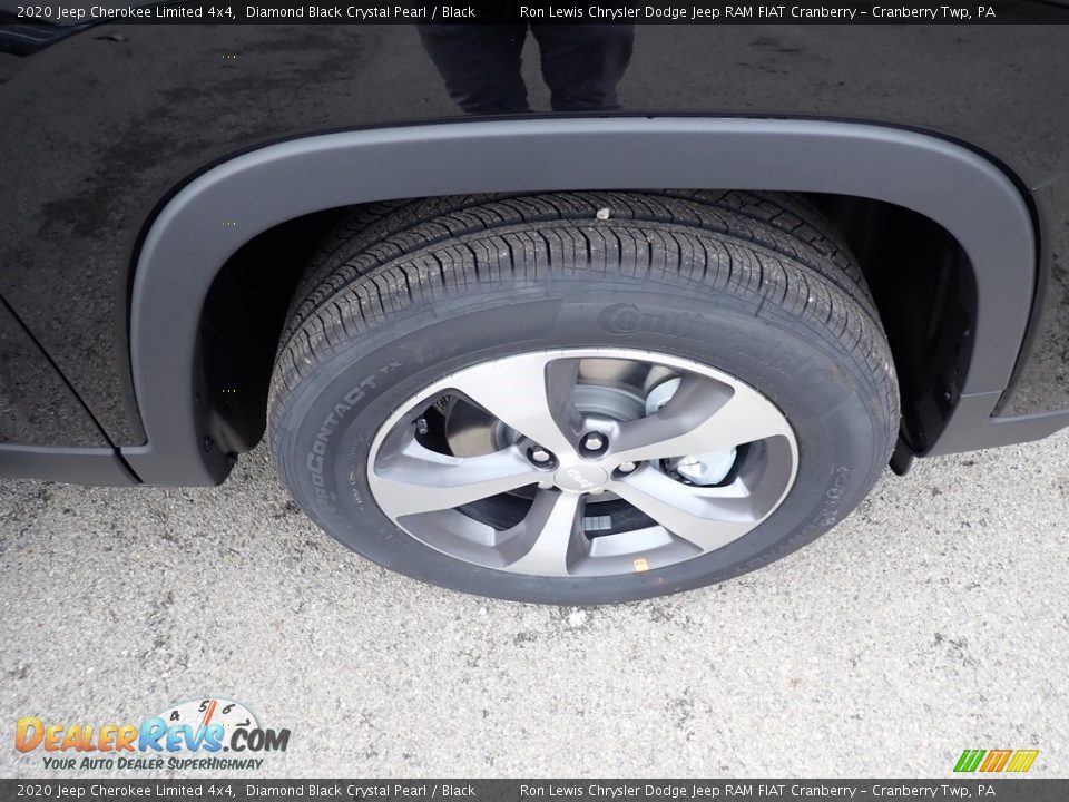 2020 Jeep Cherokee Limited 4x4 Diamond Black Crystal Pearl / Black Photo #9