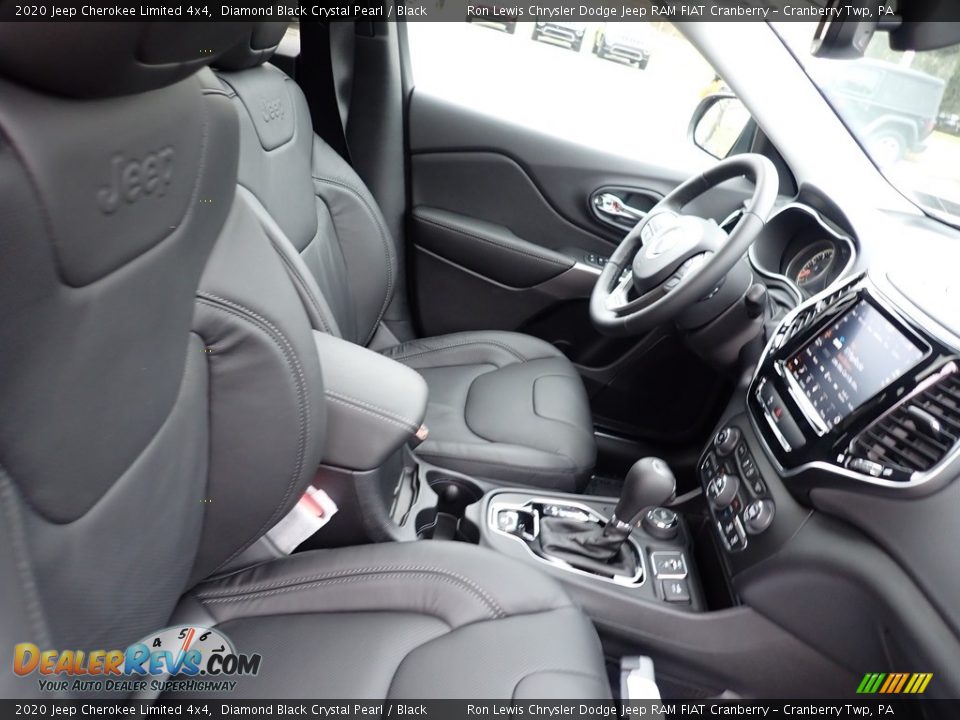 2020 Jeep Cherokee Limited 4x4 Diamond Black Crystal Pearl / Black Photo #10