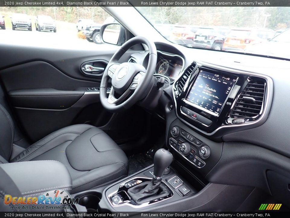 2020 Jeep Cherokee Limited 4x4 Diamond Black Crystal Pearl / Black Photo #11