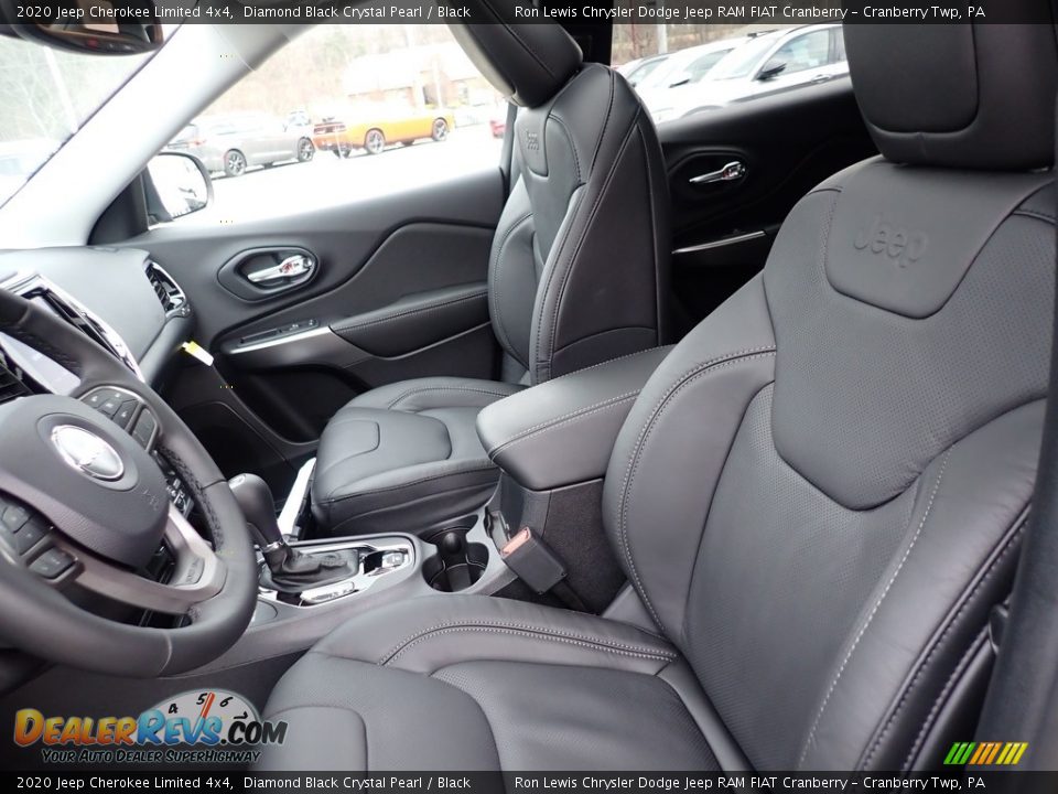 2020 Jeep Cherokee Limited 4x4 Diamond Black Crystal Pearl / Black Photo #15