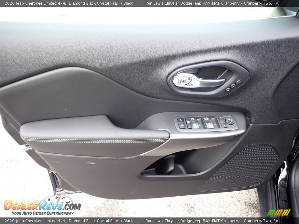 2020 Jeep Cherokee Limited 4x4 Diamond Black Crystal Pearl / Black Photo #16