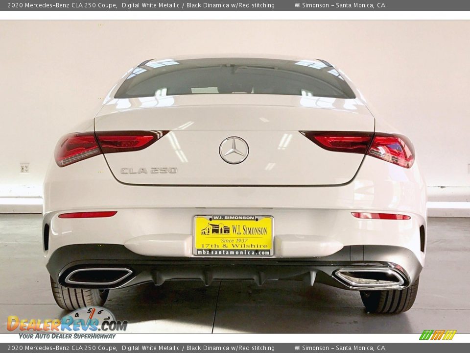 2020 Mercedes-Benz CLA 250 Coupe Digital White Metallic / Black Dinamica w/Red stitching Photo #3