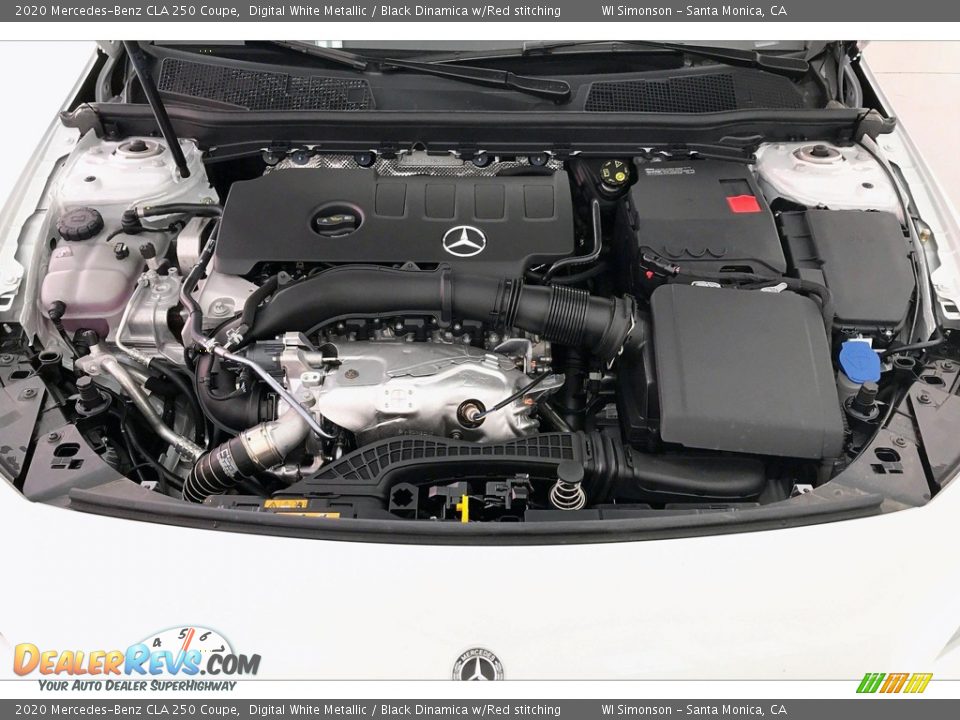 2020 Mercedes-Benz CLA 250 Coupe Digital White Metallic / Black Dinamica w/Red stitching Photo #8