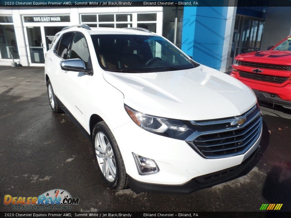 2020 Chevrolet Equinox Premier AWD Summit White / Jet Black/Brandy Photo #1