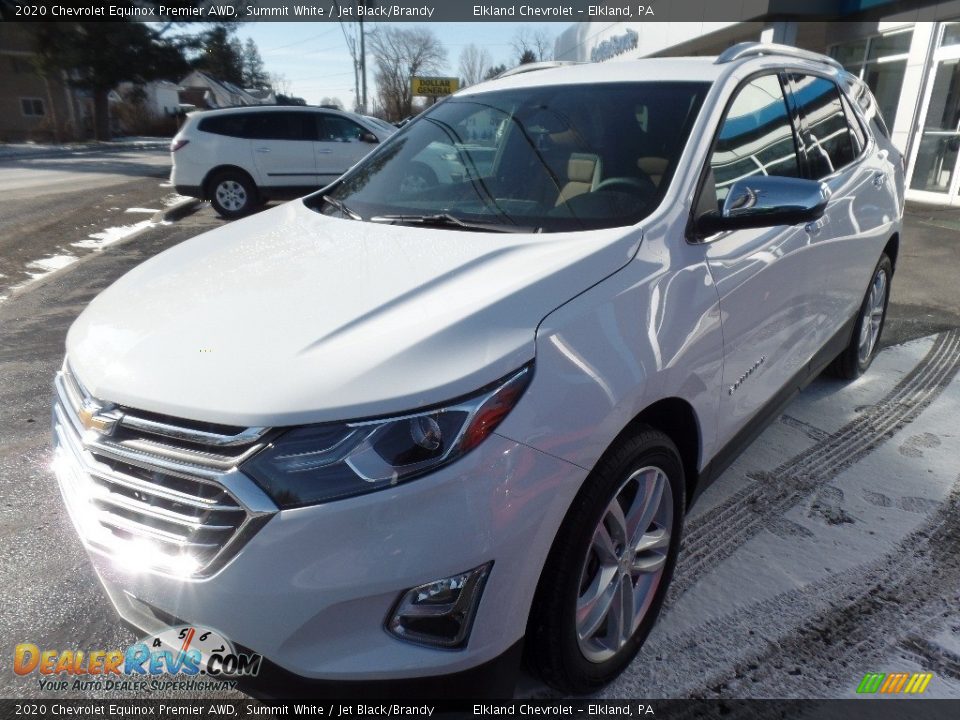 2020 Chevrolet Equinox Premier AWD Summit White / Jet Black/Brandy Photo #3