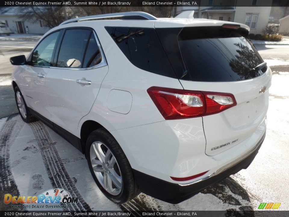 2020 Chevrolet Equinox Premier AWD Summit White / Jet Black/Brandy Photo #5