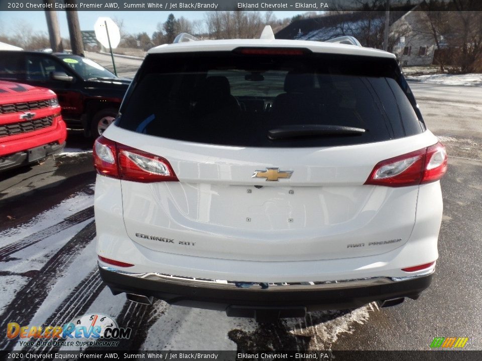 2020 Chevrolet Equinox Premier AWD Summit White / Jet Black/Brandy Photo #6