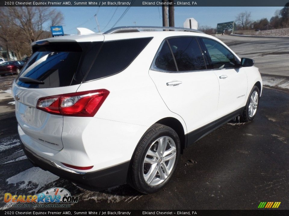 2020 Chevrolet Equinox Premier AWD Summit White / Jet Black/Brandy Photo #7