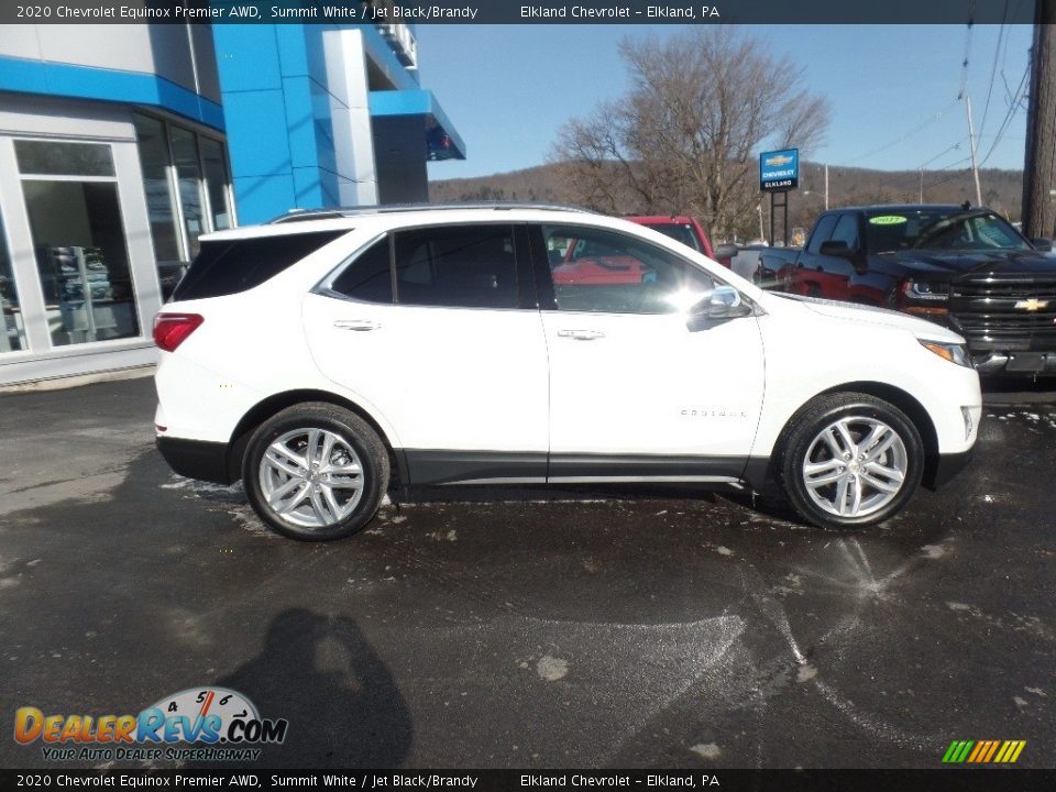 2020 Chevrolet Equinox Premier AWD Summit White / Jet Black/Brandy Photo #8