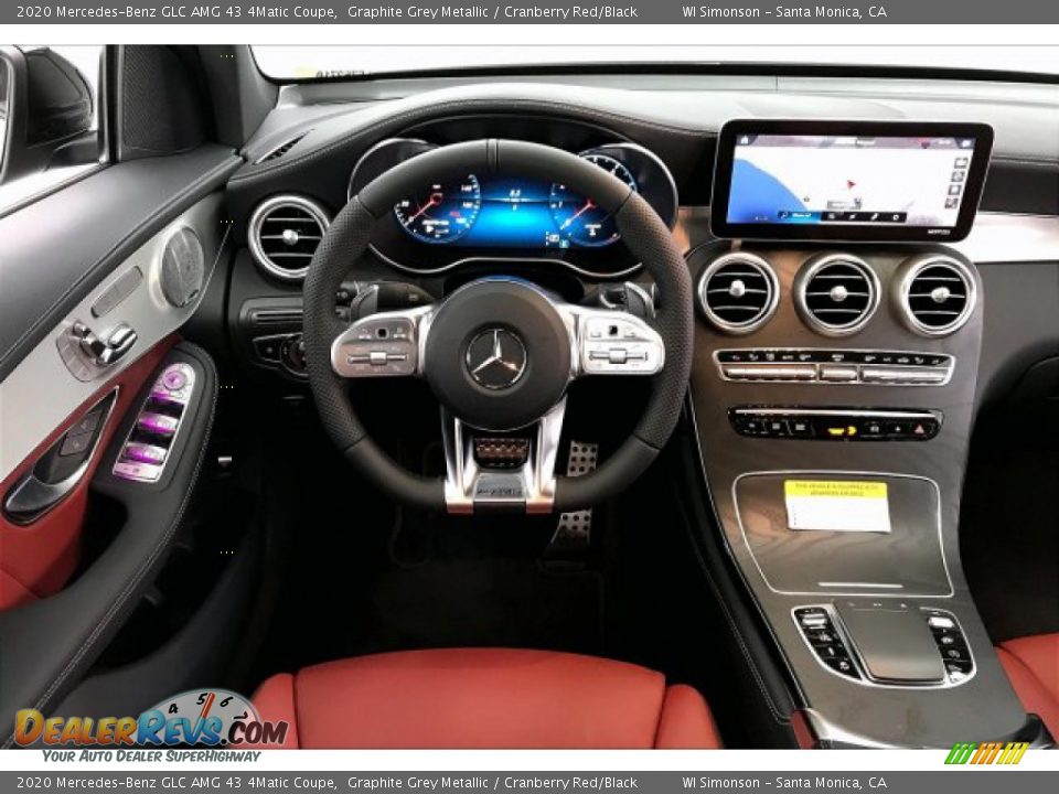 2020 Mercedes-Benz GLC AMG 43 4Matic Coupe Graphite Grey Metallic / Cranberry Red/Black Photo #4