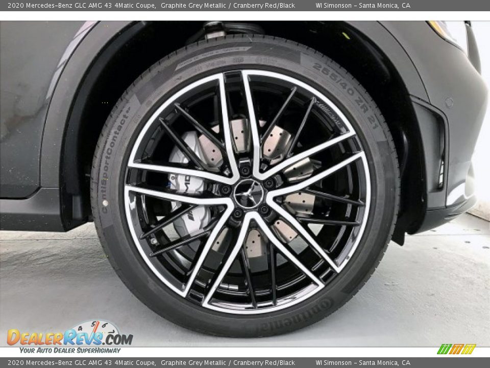 2020 Mercedes-Benz GLC AMG 43 4Matic Coupe Graphite Grey Metallic / Cranberry Red/Black Photo #8