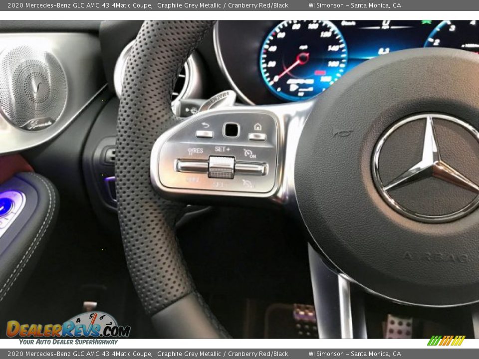 2020 Mercedes-Benz GLC AMG 43 4Matic Coupe Graphite Grey Metallic / Cranberry Red/Black Photo #18
