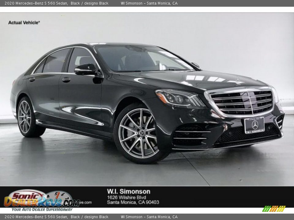 2020 Mercedes-Benz S 560 Sedan Black / designo Black Photo #1