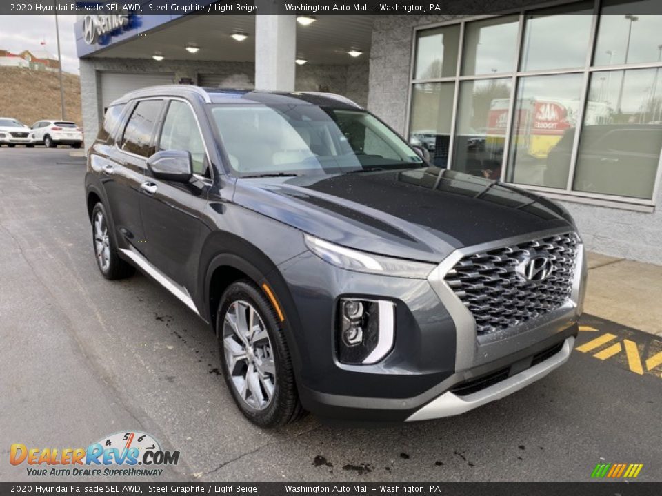 2020 Hyundai Palisade SEL AWD Steel Graphite / Light Beige Photo #2