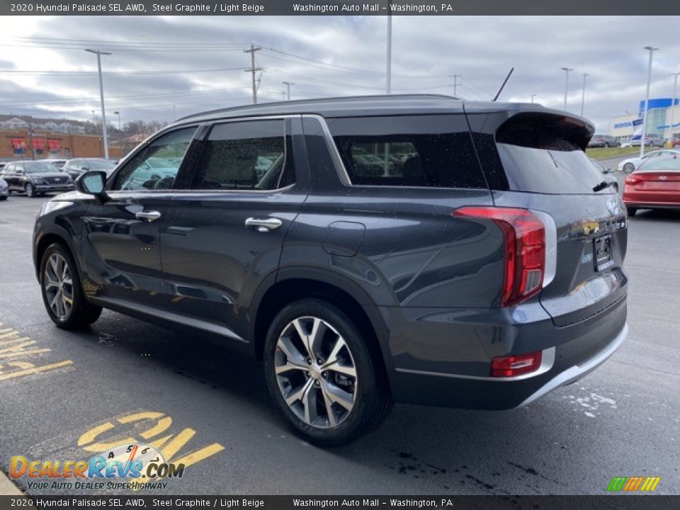 2020 Hyundai Palisade SEL AWD Steel Graphite / Light Beige Photo #6