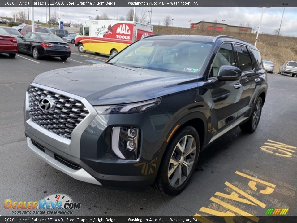 2020 Hyundai Palisade SEL AWD Steel Graphite / Light Beige Photo #7