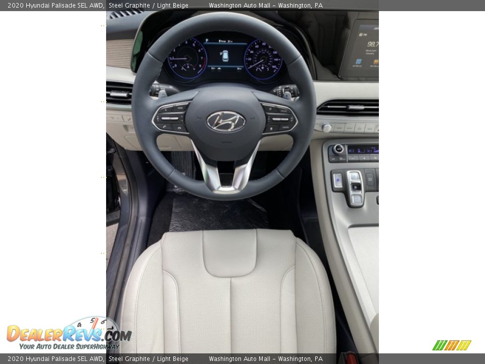 2020 Hyundai Palisade SEL AWD Steel Graphite / Light Beige Photo #14